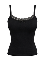 lace ribbon tank