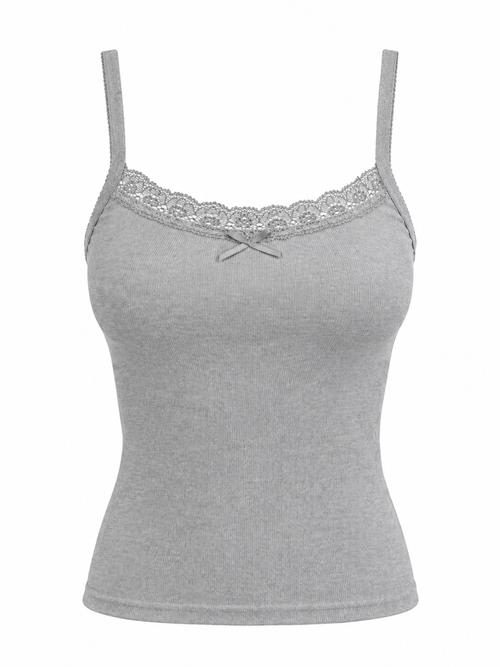 lace ribbon tank